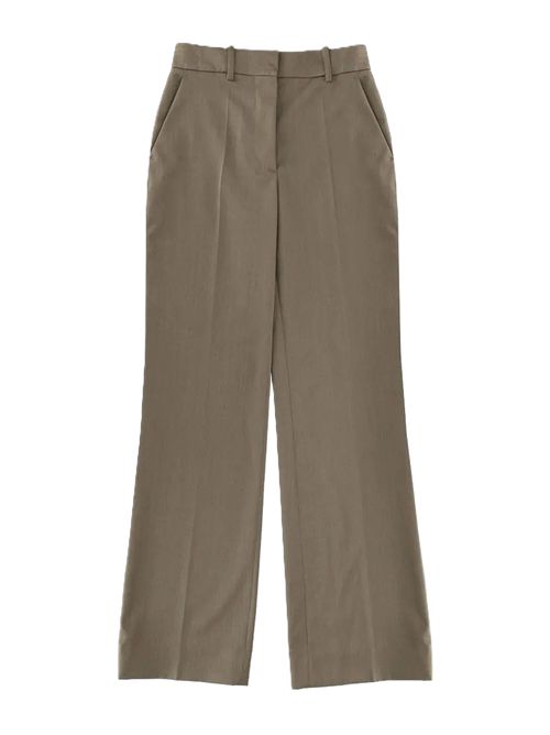 Pantalone completo tailored straight leg trouser Victoria Beckham | 1126WTR004852E9639 SAGE MELANGE